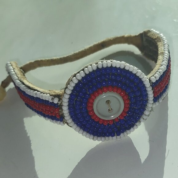 Vintage Masai Beaded bracelet - Picture 2 of 6